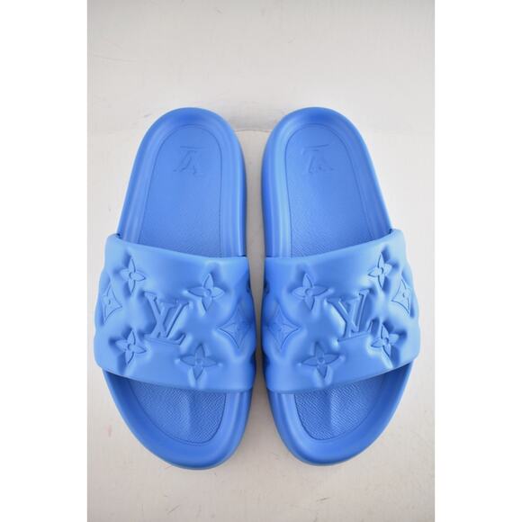 Louis Vuitton Waterfront Mule Bubble Monogram LV Blue Slide Sandal UK 9 US 10 11 main image 6